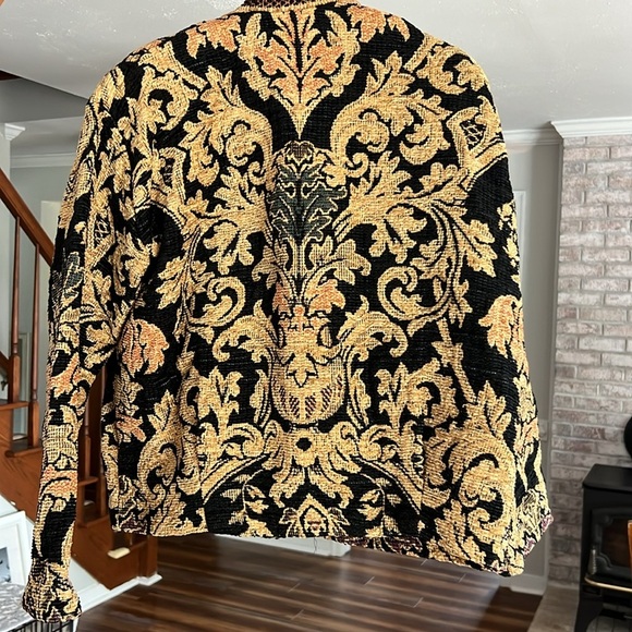Vintage Sugar Street Weavers Quilted Tapestry Jacket Size Large - Picture 10 of 11